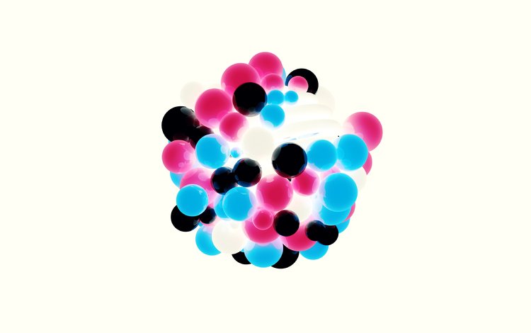 шары, цвет, форма, графика, шарики, белый фон, 3д, balls, color, form, graphics, white background, 3d
