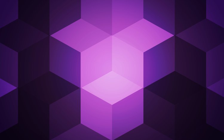 абстракция, цвет, форма, кубики, куб, геометрия, фиолетовые, abstraction, color, form, cubes, cube, geometry, purple