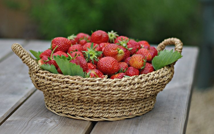 ягода, клубника, спелая, корзинка, сочная, вкусная, berry, strawberry, ripe, basket, juicy, delicious