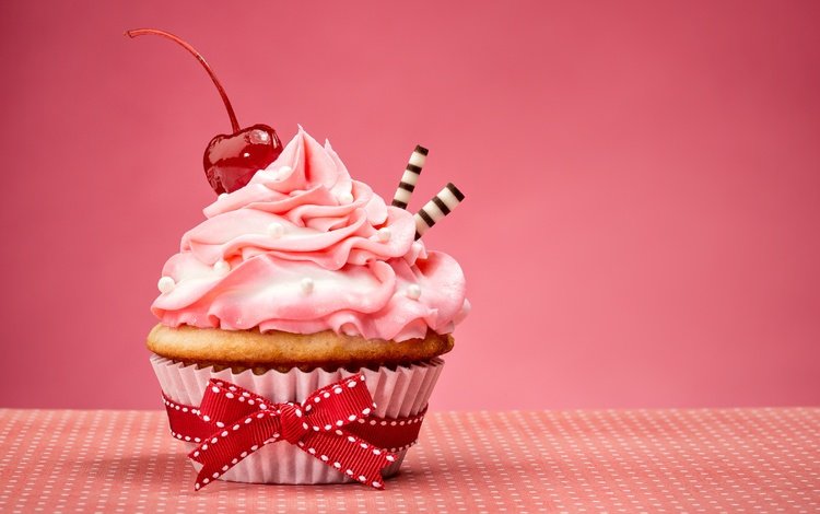 десерт, бантик, кулич, кекс, с днем ​​рождения, пинк, сладенько, крем, dessert, bow, cake, cupcake, happy birthday, pink, sweet, cream
