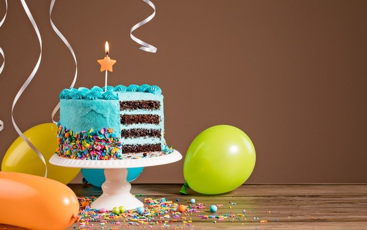 свечи, украшения, воздушные шары, праздник, день рождения, торт, candles, decoration, balloons, holiday, birthday, cake