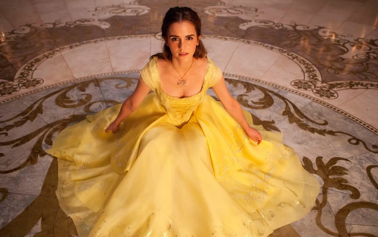 эмма уотсон, желтое платье, красавица и чудовище, белль, emma watson, yellow dress, beauty and the beast, belle