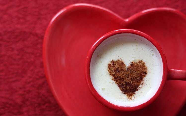 кофе, сердце, любовь, блюдце, чашка, coffee, heart, love, saucer, cup