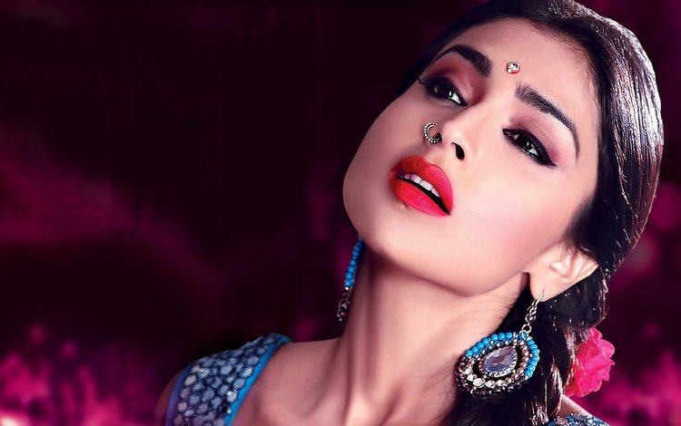 девушка, индийская, взгляд, shriya saran, шрия саран, волосы, лицо, актриса, макияж, сёрьги, красная помада, girl, indian, look, hair, face, actress, makeup, earrings, red lipstick