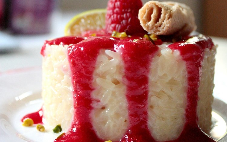 малина, ягода, апельсин, сладкое, десерт, пудинг, raspberry, berry, orange, sweet, dessert, pudding