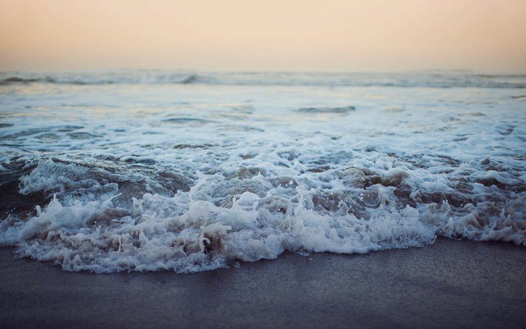 небо, вода, волны, пейзаж, море, песок, пляж, the sky, water, wave, landscape, sea, sand, beach