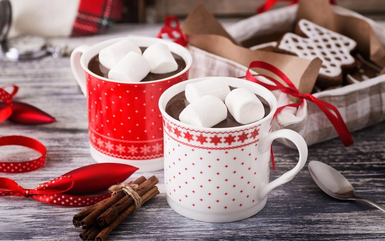 кружки, зефир, горячий шоколад, маршмеллоу, mugs, marshmallows, hot chocolate