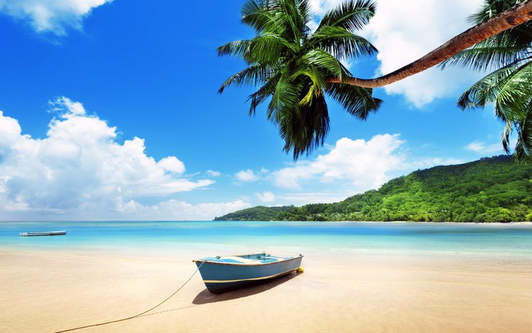 море, пляж, лодка, тропики, 1, sea, beach, boat, tropics