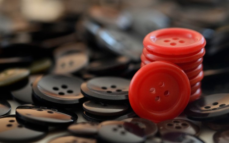 красные, чёрные, пуговицы, пуговица, пуговки, red, black, buttons, button