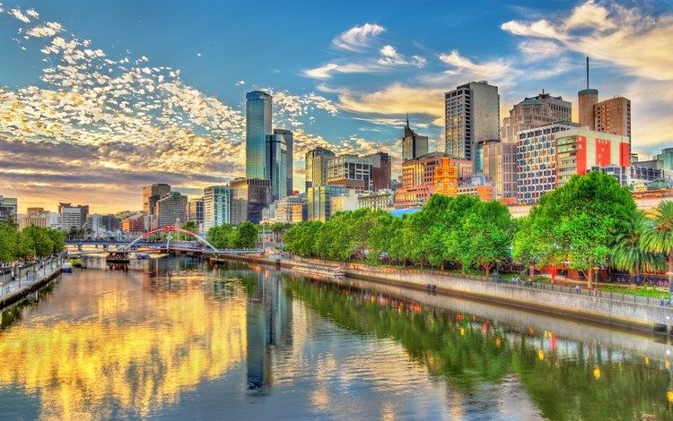 отражение, город, австралия, мельбурн, reflection, the city, australia, melbourne