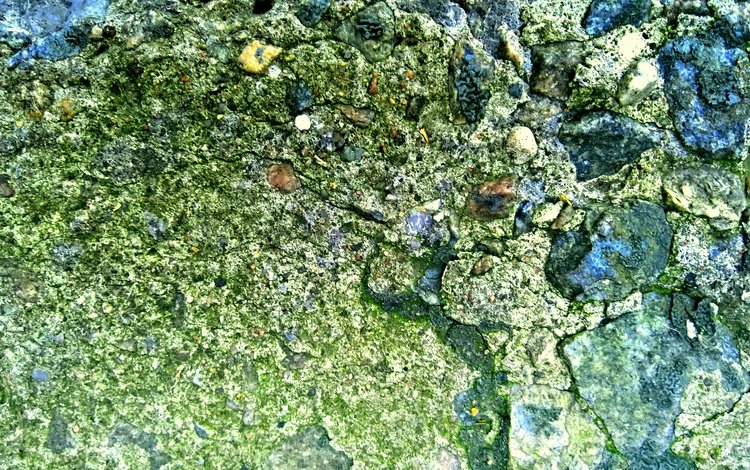 камни, стиль, макро, цвет, мох, разное, бетон, ступень, stones, style, macro, color, moss, different, concrete, step