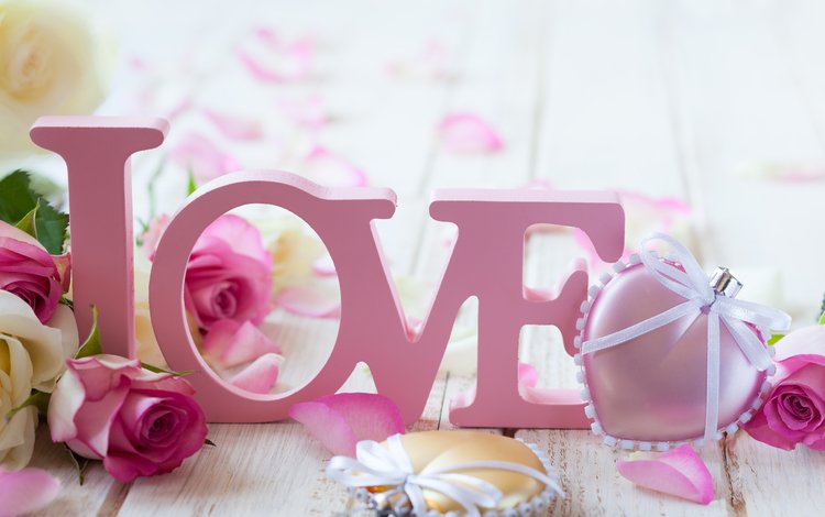 цветы, lyubov-cvety-rozy-valentine-s, розы, сердце, любовь, лента, сердечки, бант, валентинов день, flowers, roses, heart, love, tape, hearts, bow, valentine's day