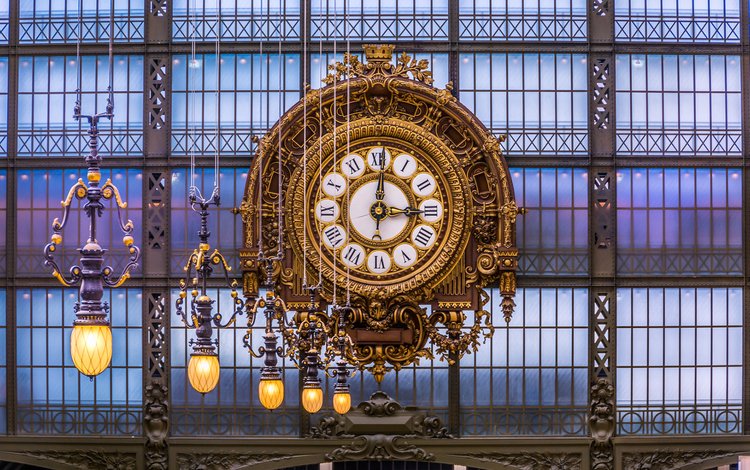 фонари, часы, париж, франция, robert c. schmalle, музей орсе, lights, watch, paris, france, musee d'orsay