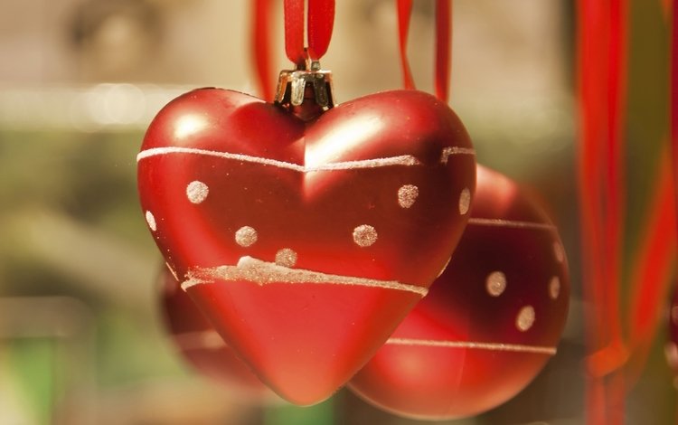 новый год, рождество, елочные игрушки, сердечки, new year, christmas, christmas decorations, hearts