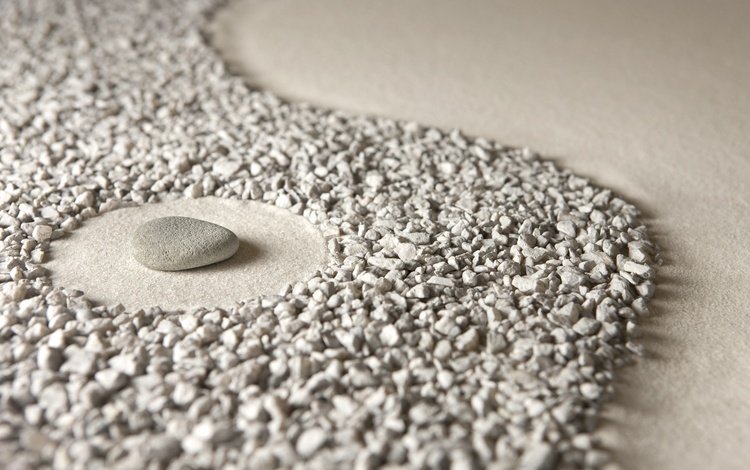 камни, песок, дзен, stones, sand, zen
