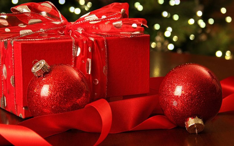 новый год, шары, подарок, рождество, елочные игрушки, new year, balls, gift, christmas, christmas decorations