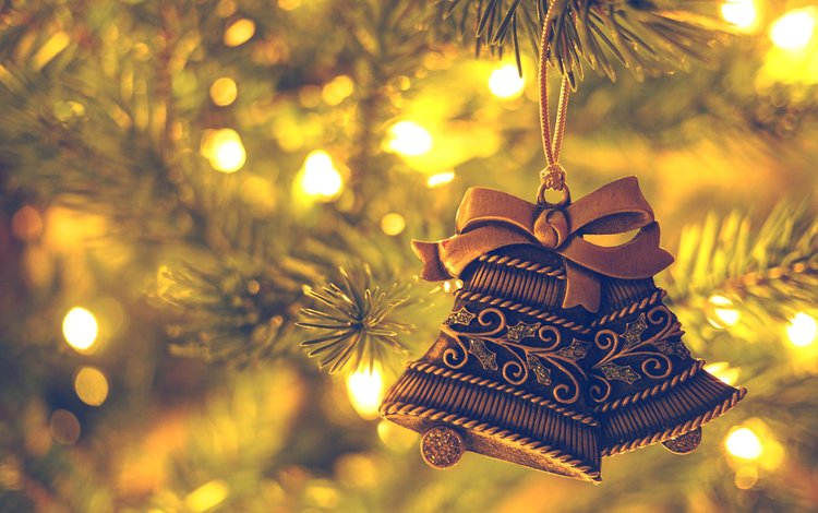 новый год, елка, колокольчики, рождество, new year, tree, bells, christmas