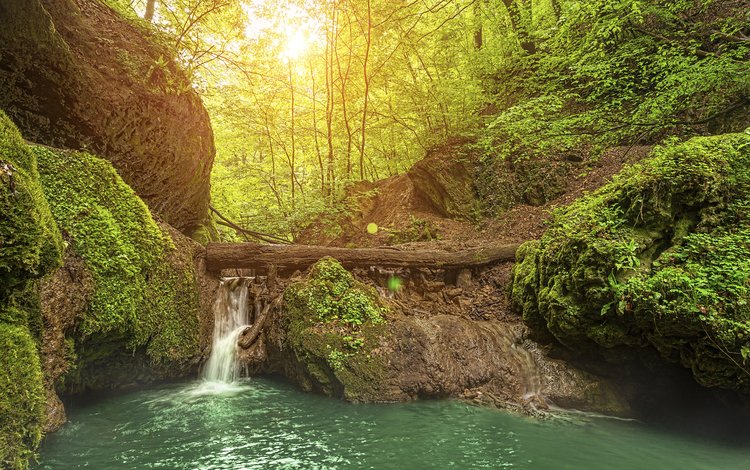 река, скалы, природа, лес, пейзаж, водопад, zsolnai gergely, river, rocks, nature, forest, landscape, waterfall