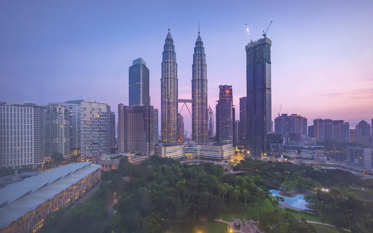 город, небоскребы, малайзия, куала-лумпур, башни петронас, the city, skyscrapers, malaysia, kuala lumpur, petronas twin towers