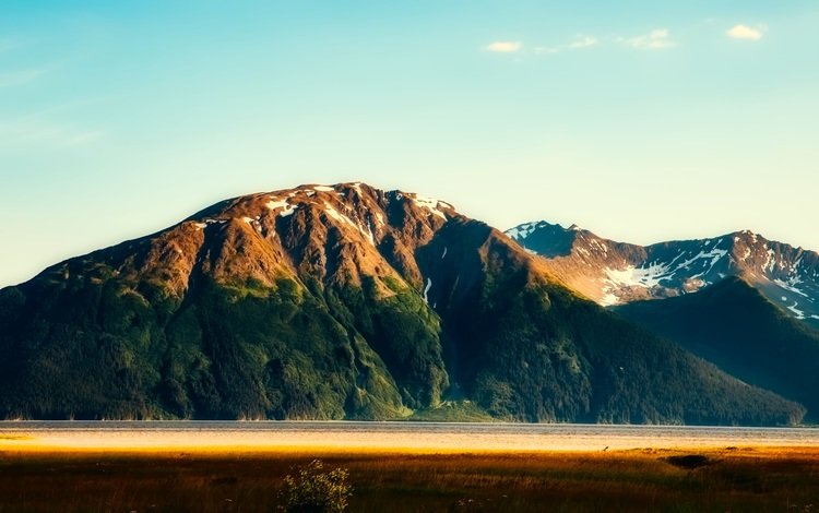 горы, природа, пейзаж, аляска, mountains, nature, landscape, alaska