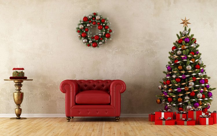 новый год, елка, подарки, комната, рождество, new year, tree, gifts, room, christmas