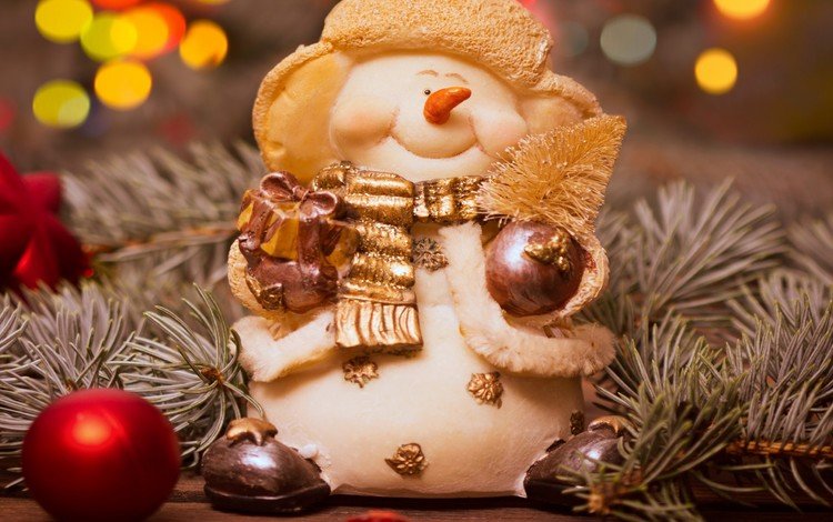 новый год, елка, снеговик, рождество, new year, tree, snowman, christmas