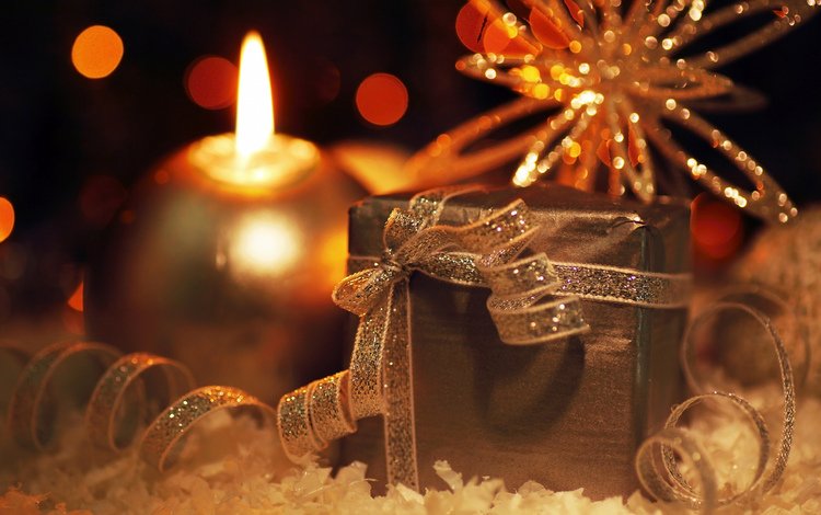 новый год, свеча, подарок, рождество, декор, анна омельченко, new year, candle, gift, christmas, decor, anna omelchenko