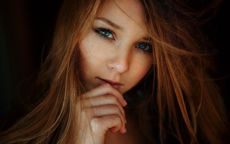 девушка, модель, лицо, голубые глаза, рыжеволосая, evgeny freyer, girl, model, face, blue eyes, redhead