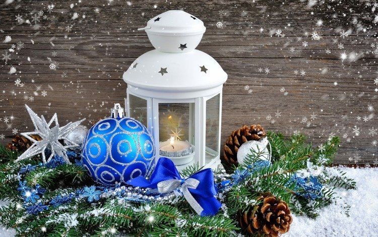 снег, новый год, елка, шары, украшения, фонарь, рождество, шишки, snow, new year, tree, balls, decoration, lantern, christmas, bumps