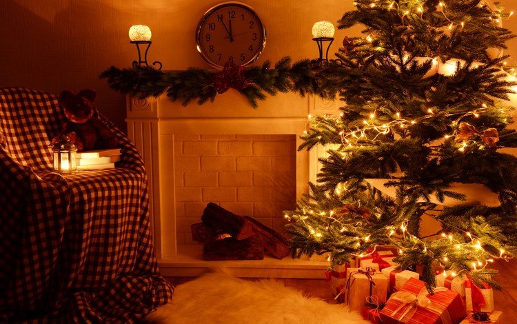 новый год, елка, подарки, рождество, гирлянда, new year, tree, gifts, christmas, garland