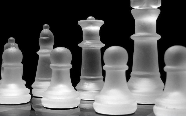 шахматы, чёрно-белое, фигуры, настольная игра, шахматные фигуры, chess, black and white, figure, board game