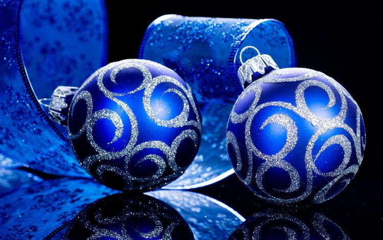 новый год, шары, отражение, праздники, лента, рождество, new year, balls, reflection, holidays, tape, christmas
