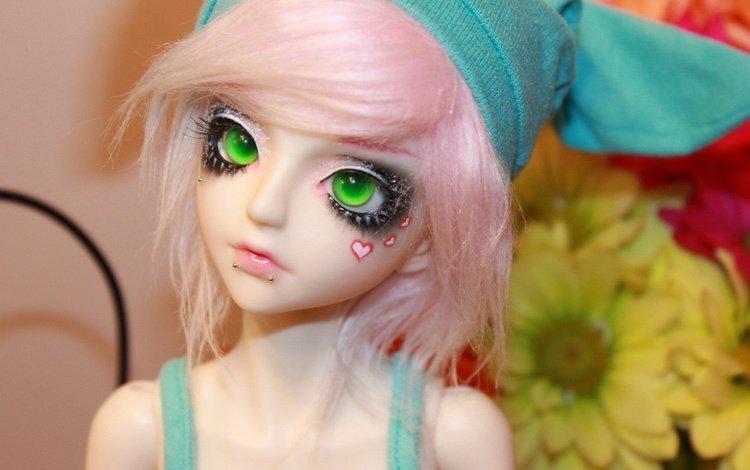игрушка, кукла, волосы, лицо, зеленые глаза, toy, doll, hair, face, green eyes