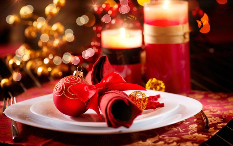 свечи, новый год, рождество, декор, сервировка, candles, new year, christmas, decor, serving