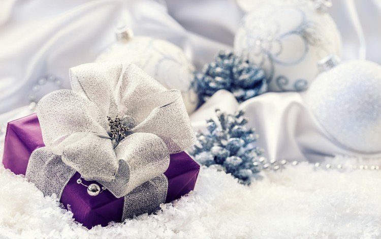 новый год, подарок, рождество, шишки, елочные украшения, new year, gift, christmas, bumps, christmas decorations