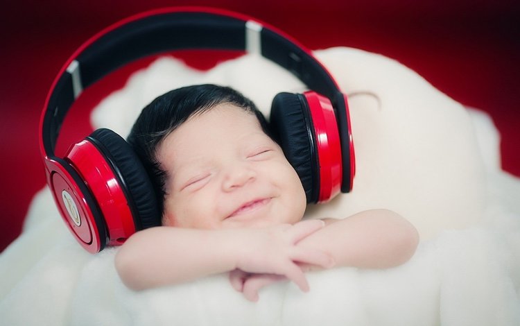 настроение, улыбка, музыка, дети, наушники, младенец, закрытые глаза, mood, smile, music, children, headphones, baby, closed eyes
