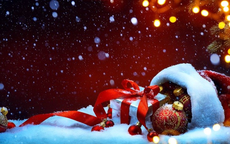 снег, новый год, украшения, подарок, рождество, елочные игрушки, snow, new year, decoration, gift, christmas, christmas decorations