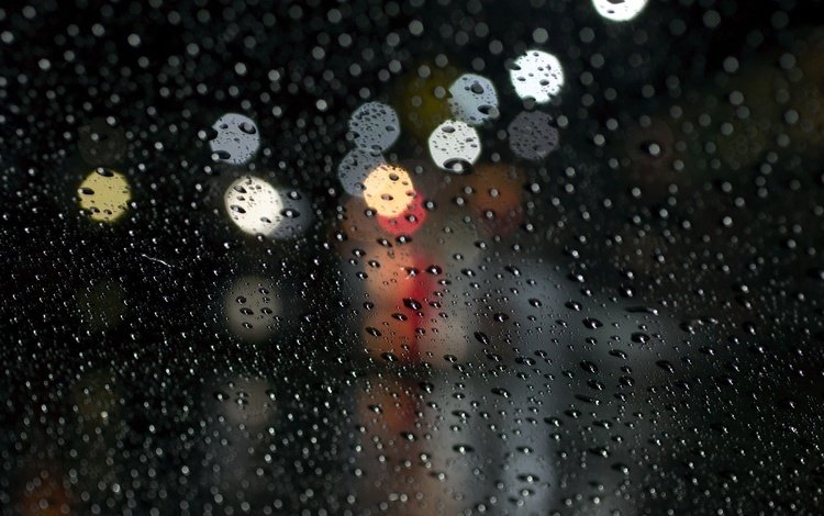 капли, блики, дождь, поверхность, drops, glare, rain, surface