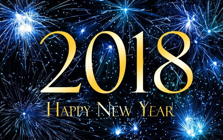 новый год, салют, фейерверк, 2018, празднество, new year, salute, fireworks