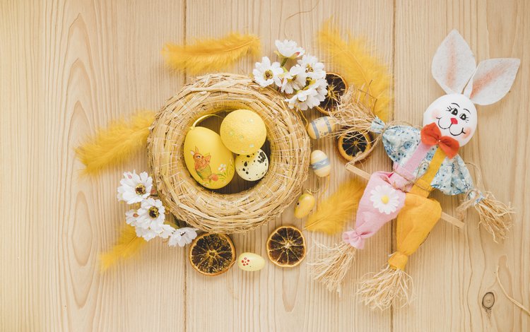 игрушка, кролик, пасха, яйца, праздник, гнездо, toy, rabbit, easter, eggs, holiday, socket