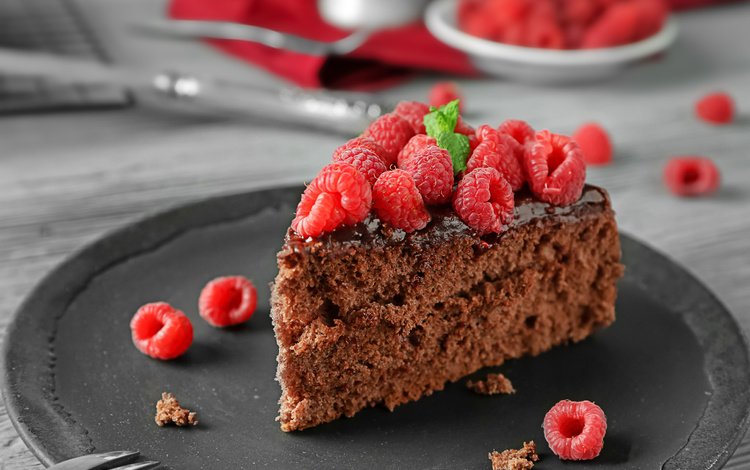 малина, ягоды, шоколад, сладкое, торт, десерт, пирожное, кусочек, raspberry, berries, chocolate, sweet, cake, dessert, piece