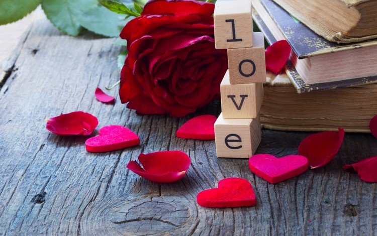 розы, лепестки, книги, сердечки, день святого валентина, 14 февраля, святого, roses, petals, books, hearts, valentine's day, 14 feb, holy