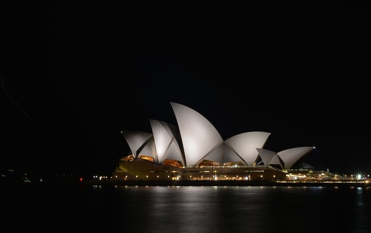 ночь, архитектура, сидней, австралия, сиднейский оперный театр, night, architecture, sydney, australia, sydney opera house