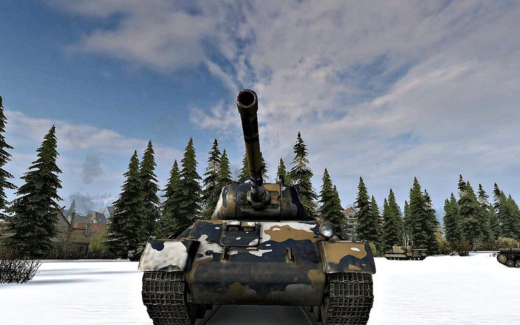 танк, игра, мир танков, т 43, зимний камуфляж, tank, the game, world of tanks, t 43, winter camo