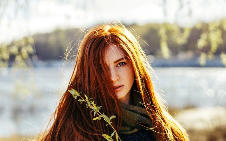 девушка, взгляд, рыжая, модель, лицо, длинные волосы, tatyana filatyeva, girl, look, red, model, face, long hair
