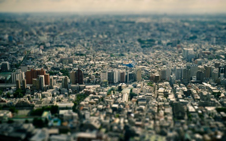 горизонт, панорама, город, япония, мегаполис, tilt shift, небоскрёб, токио, horizon, panorama, the city, japan, megapolis, skyscraper, tokyo