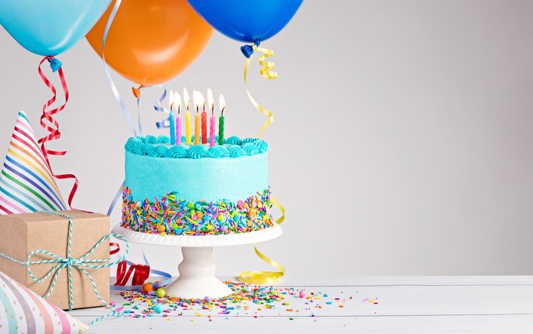свечи, украшения, воздушные шары, праздник, сладкое, день рождения, торт, десерт, candles, decoration, balloons, holiday, sweet, birthday, cake, dessert