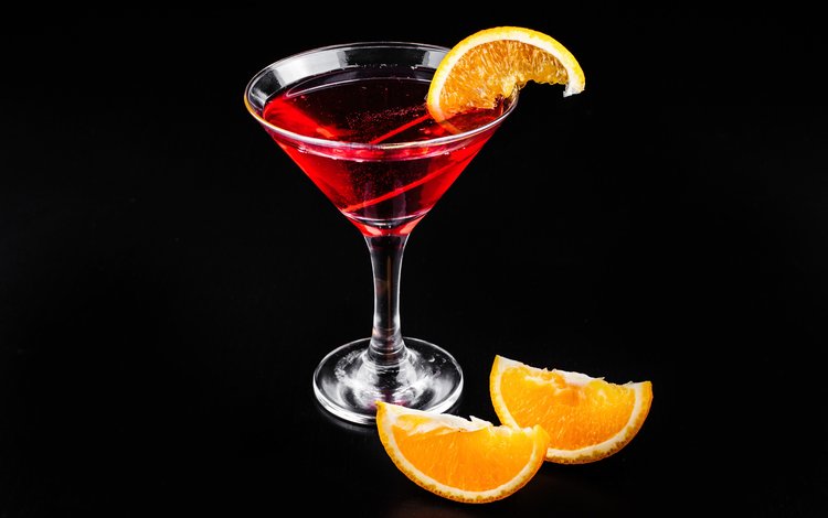 напиток, бокал, черный фон, апельсин, коктейль, drink, glass, black background, orange, cocktail
