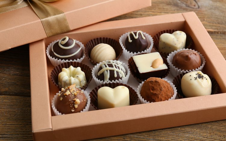 конфеты, шоколад, коробка, десерт, шоколадные конфеты, candy, chocolate, box, dessert, chocolates