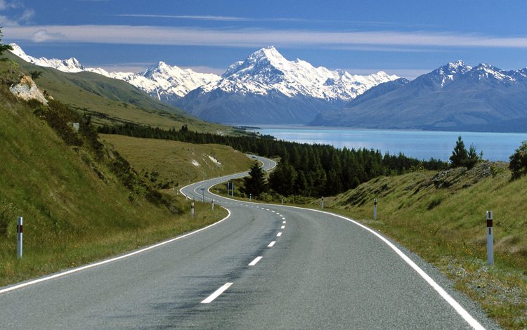дорога, горы, природа, пейзаж, road, mountains, nature, landscape